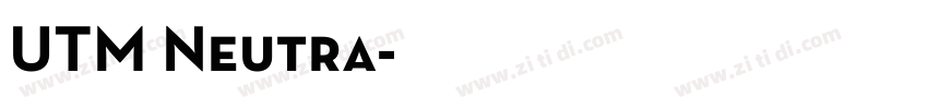 UTM Neutra字体转换